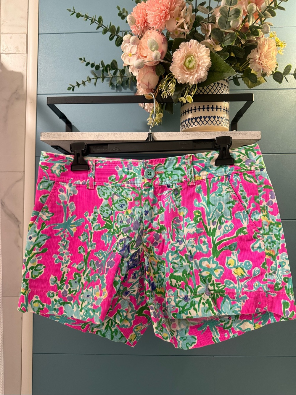 Lilly Pulitzer Callahan Shorts Southern Charm Print Size 2 Pink Floral